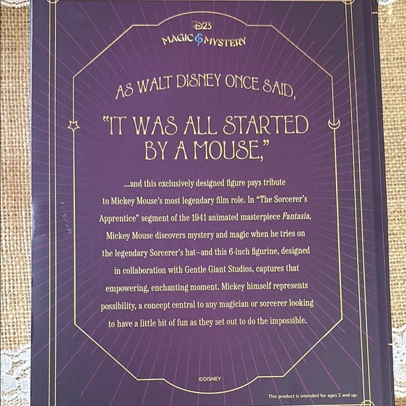 D23 Magic & Mystery Sorcerer's Apprentice Mickey Mouse Figurine - Picture 7 of 7